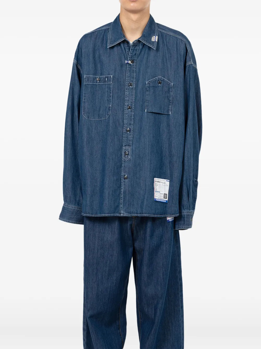 Cotton Tencel Denim Work Shirt