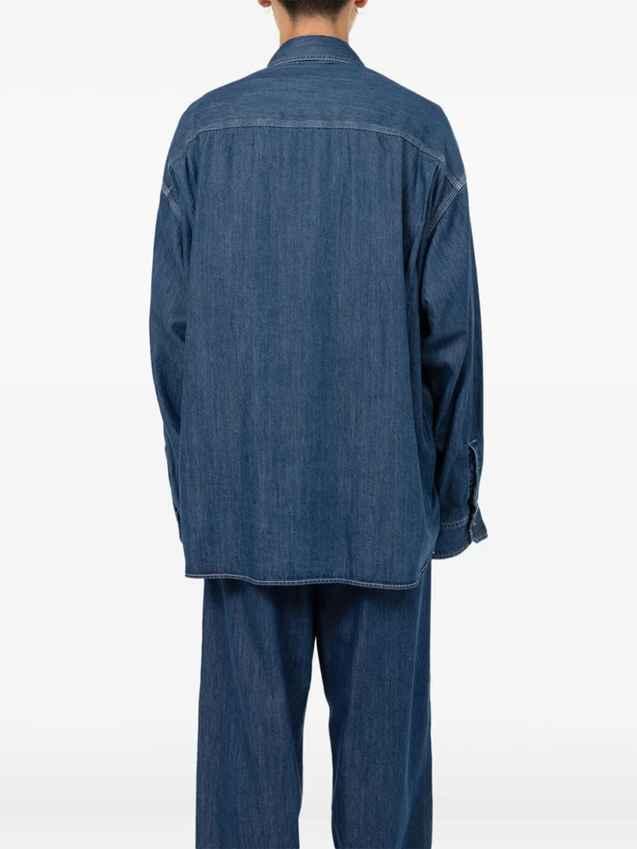 Cotton Tencel Denim Work Shirt