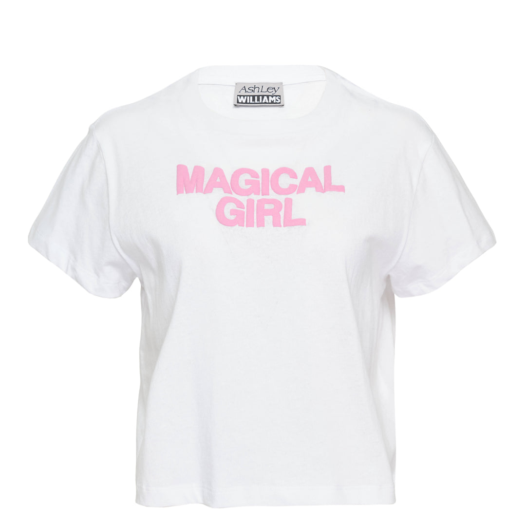 White Cropped T-Shirt