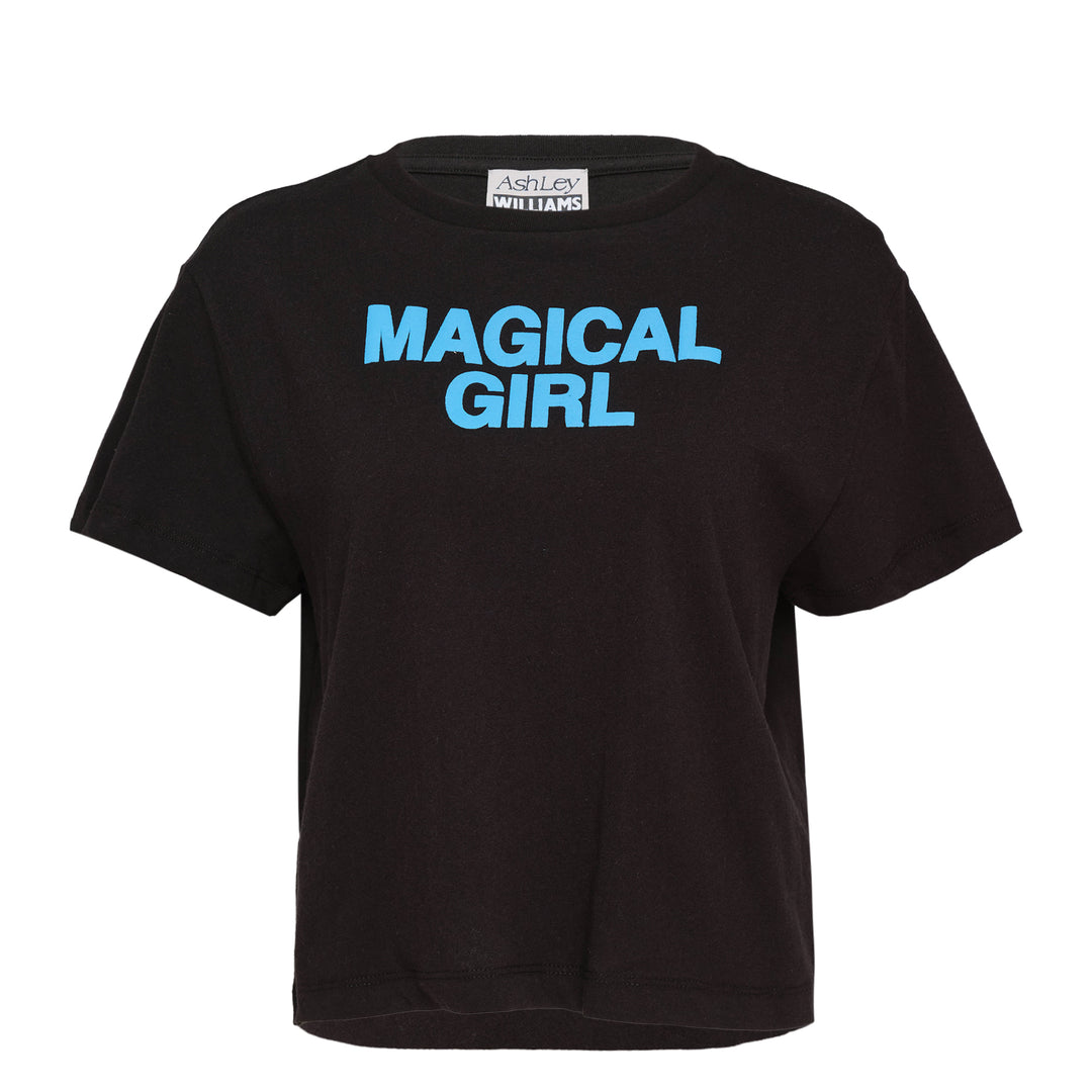Magical Girl Black Cropped T-Shirt