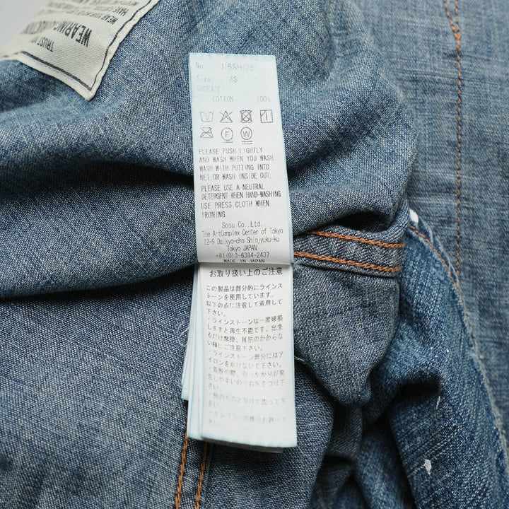 Denim Shirt With Stickers
