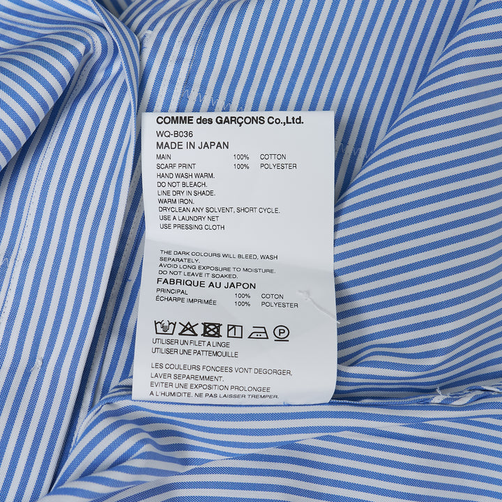 Junya Watanabe Blue Patchwork Multi-Fabric Shirt – Available at Club 21, Official Retailer in Singapore, Malaysia & Thailand with Global Shipping Online