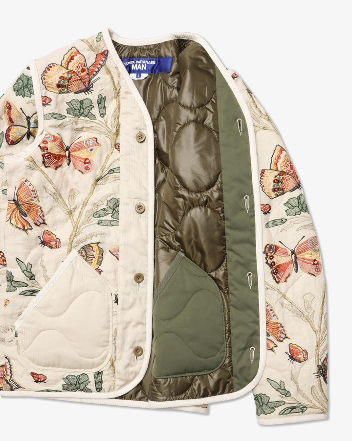 Butterfly Pattern Cotton Linen Jacket