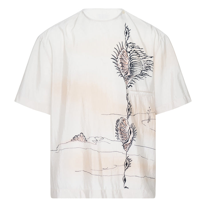LEMAIRE Button Neck Top Shell Printed – Available at Club 21, Official Retailer in Singapore, Malaysia & Thailand with Global Shipping Online