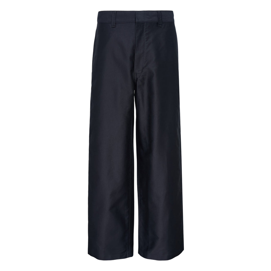 LEMAIRE Wide Workwear Cotton Satin Pants – Available at Club 21, Official Retailer in Singapore, Malaysia & Thailand with Global Shipping Online