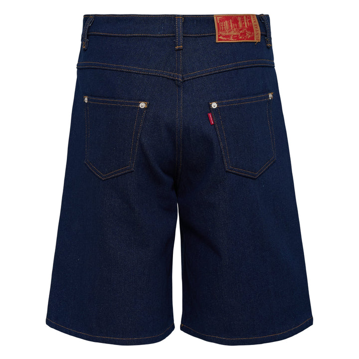 Painted Denim Shorts