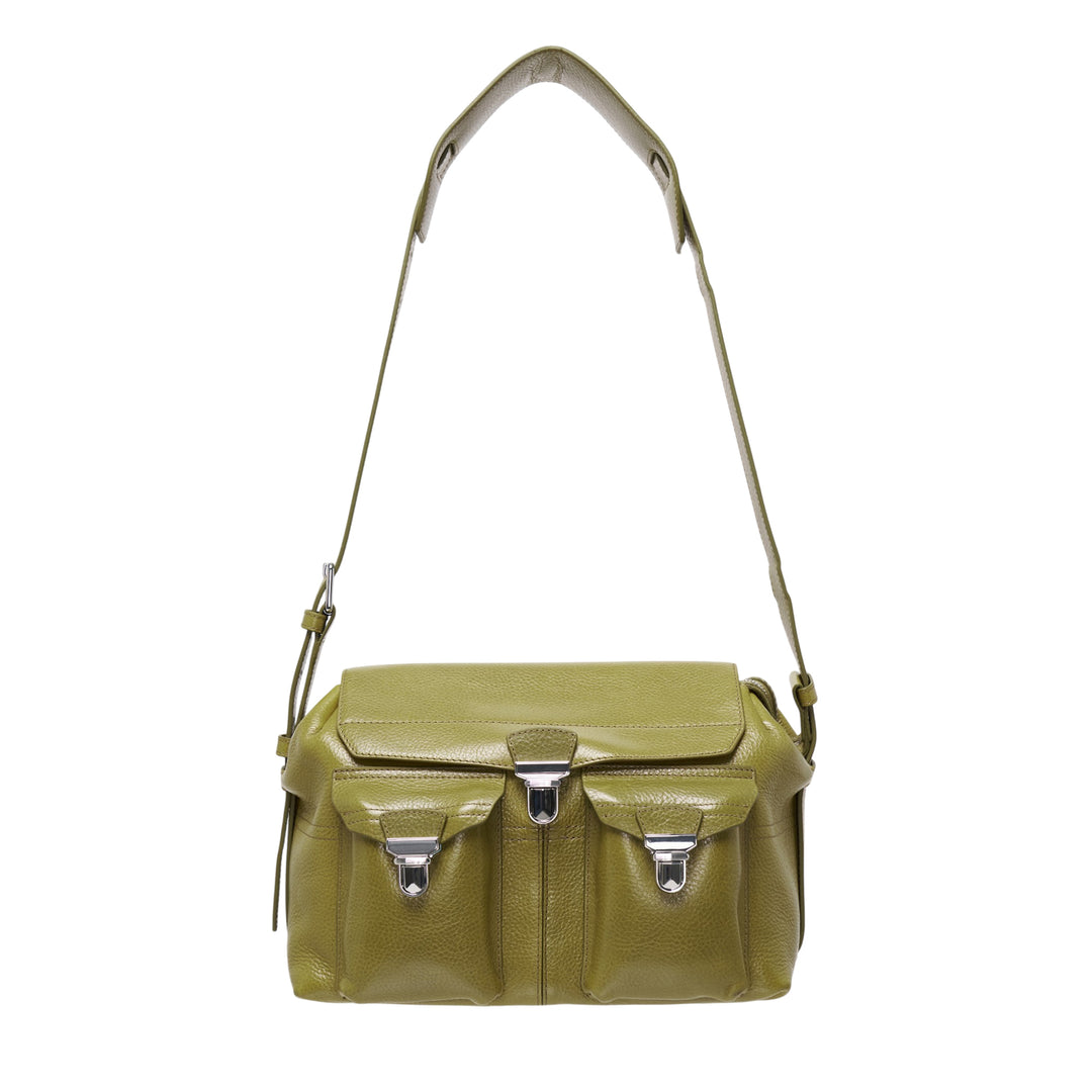 Medium Glossy Gear Shoulder Bag