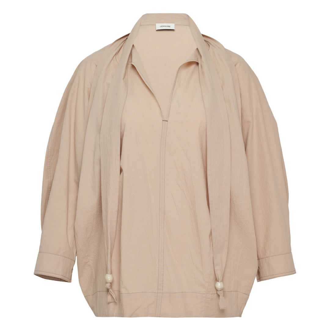 LEMAIRE Blouse With Scarf Crepe Cotton – Available at Club 21, Official Retailer in Singapore, Malaysia & Thailand with Global Shipping Online