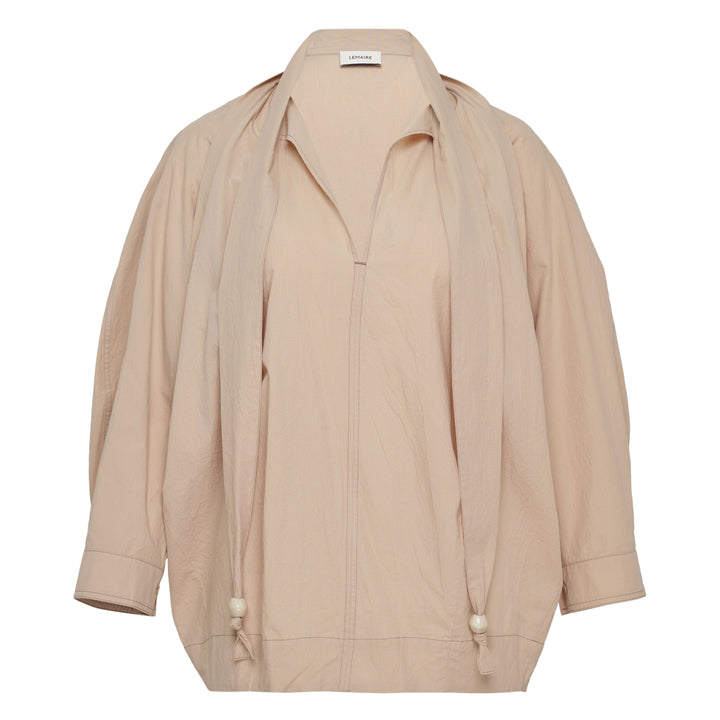 LEMAIRE Blouse With Scarf Crepe Cotton – Available at Club 21, Official Retailer in Singapore, Malaysia & Thailand with Global Shipping Online