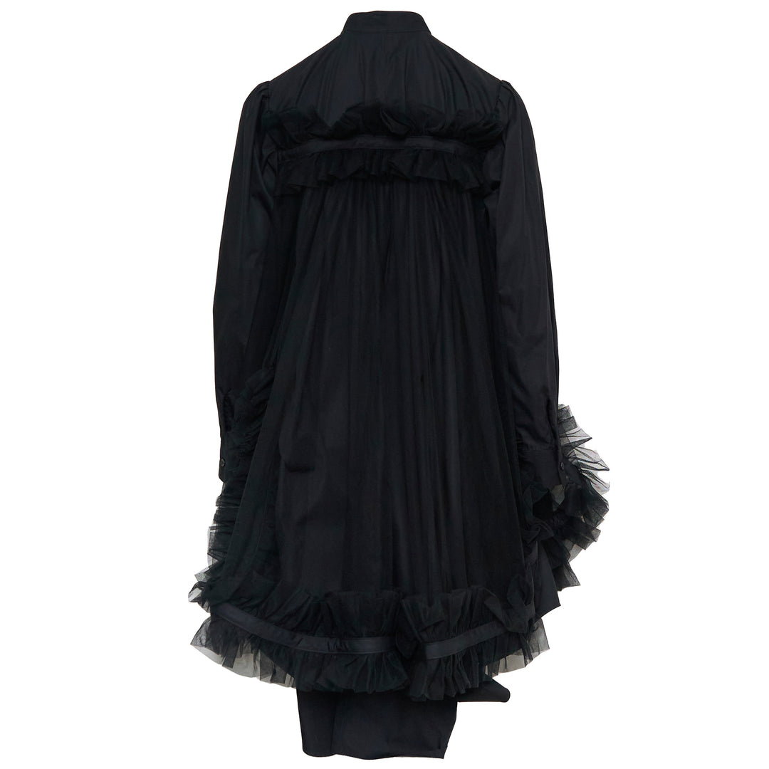 Noir Kei Ninomiya Cotton Typewriter x Nylon Tulle Blouse – Available at Club 21, Official Retailer in Singapore, Malaysia & Thailand with Global Shipping Online
