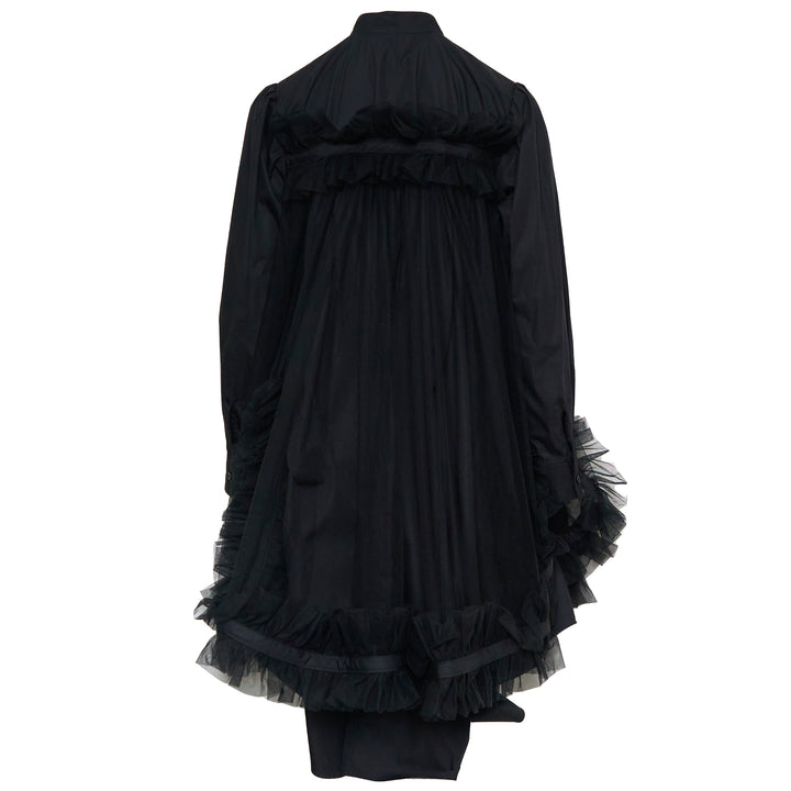 Noir Kei Ninomiya Cotton Typewriter x Nylon Tulle Blouse – Available at Club 21, Official Retailer in Singapore, Malaysia & Thailand with Global Shipping Online