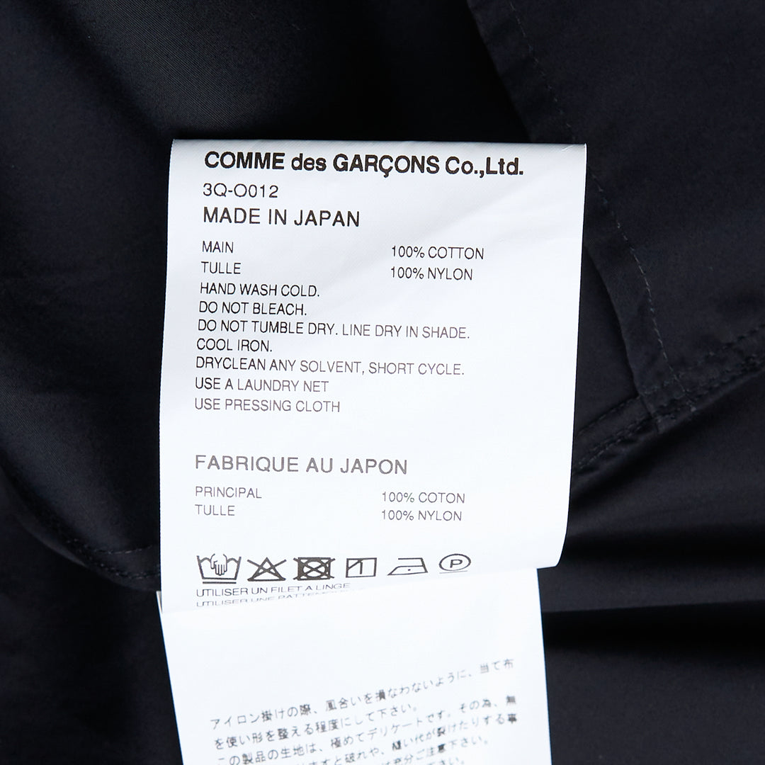Noir Kei Ninomiya Cotton Typewriter x Nylon Tulle Blouse – Available at Club 21, Official Retailer in Singapore, Malaysia & Thailand with Global Shipping Online