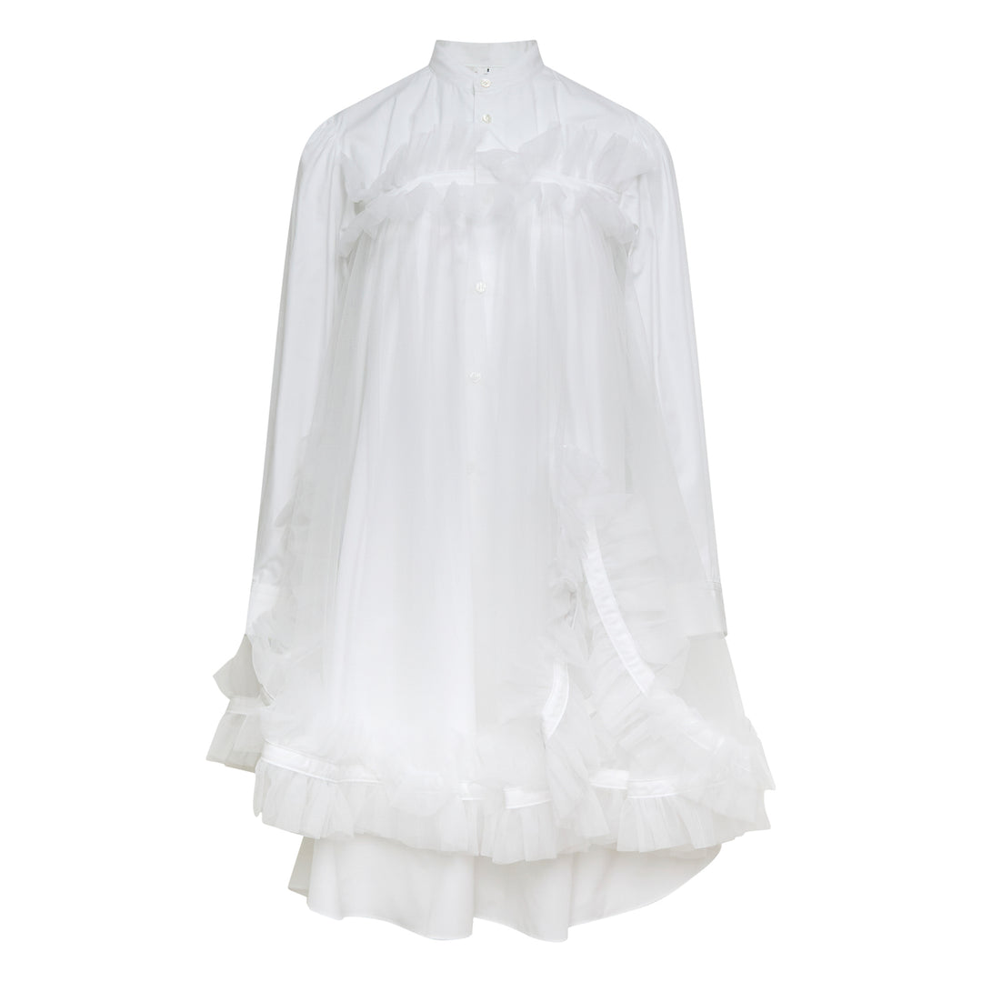 Noir Kei Ninomiya Cotton Typewriter Nylon Tulle Dress – Available at Club 21, Official Retailer in Singapore, Malaysia & Thailand with Global Shipping Online