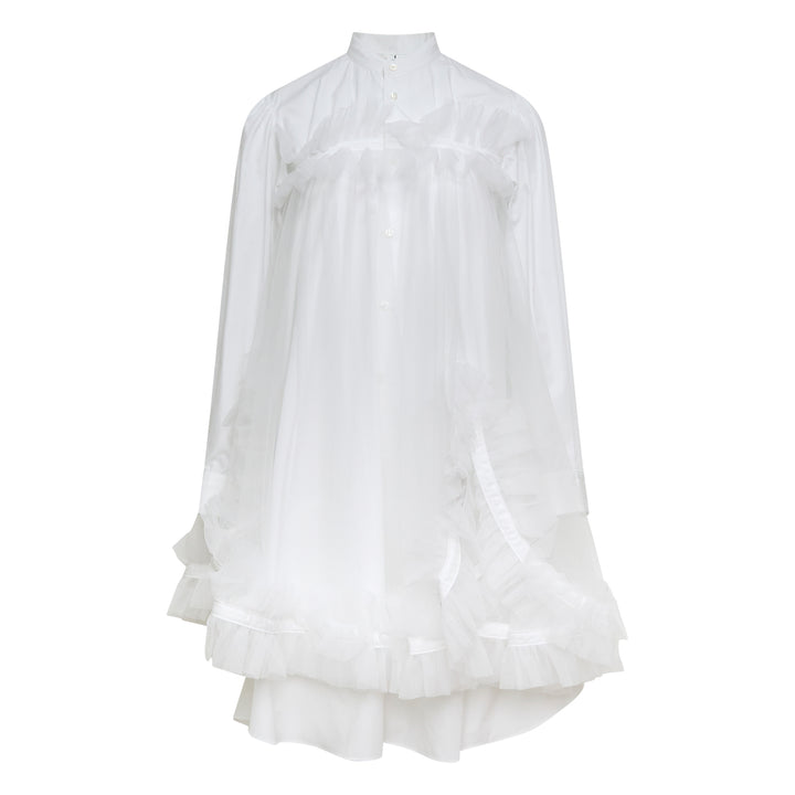 Noir Kei Ninomiya Cotton Typewriter Nylon Tulle Dress – Available at Club 21, Official Retailer in Singapore, Malaysia & Thailand with Global Shipping Online