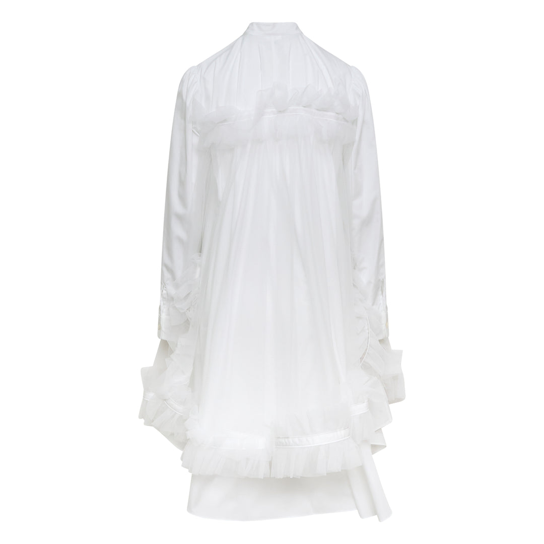 Noir Kei Ninomiya Cotton Typewriter Nylon Tulle Dress – Available at Club 21, Official Retailer in Singapore, Malaysia & Thailand with Global Shipping Online