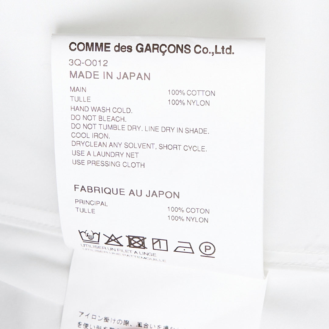 Noir Kei Ninomiya Cotton Typewriter Nylon Tulle Dress – Available at Club 21, Official Retailer in Singapore, Malaysia & Thailand with Global Shipping Online