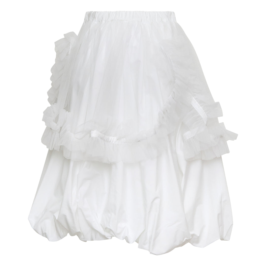 Noir Kei Ninomiya Cotton Typewriter x Nylon Tulle Skirt – Available at Club 21, Official Retailer in Singapore, Malaysia & Thailand with Global Shipping Online