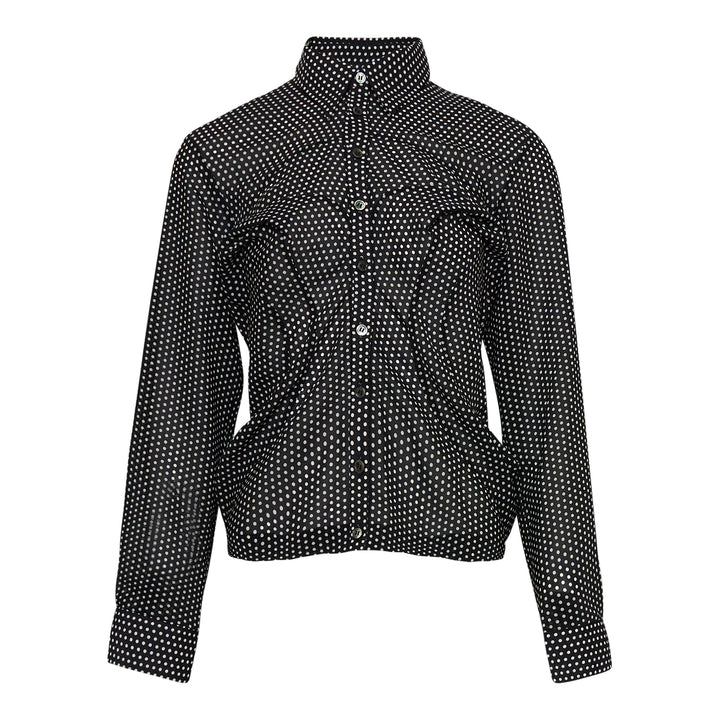 Junya Watanabe Polyester Printed Georgette Blouse – Available at Club 21, Official Retailer in Singapore, Malaysia & Thailand with Global Shipping Online