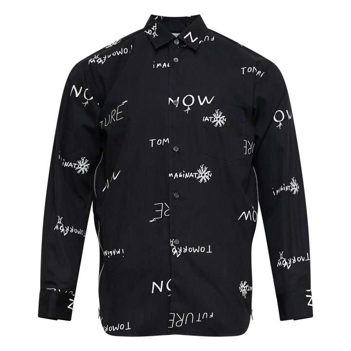 COMME des GARCONS SHIRT All-Over Printed Words Shirt – Available at Club 21, Official Retailer in Singapore, Malaysia & Thailand with Global Shipping Online