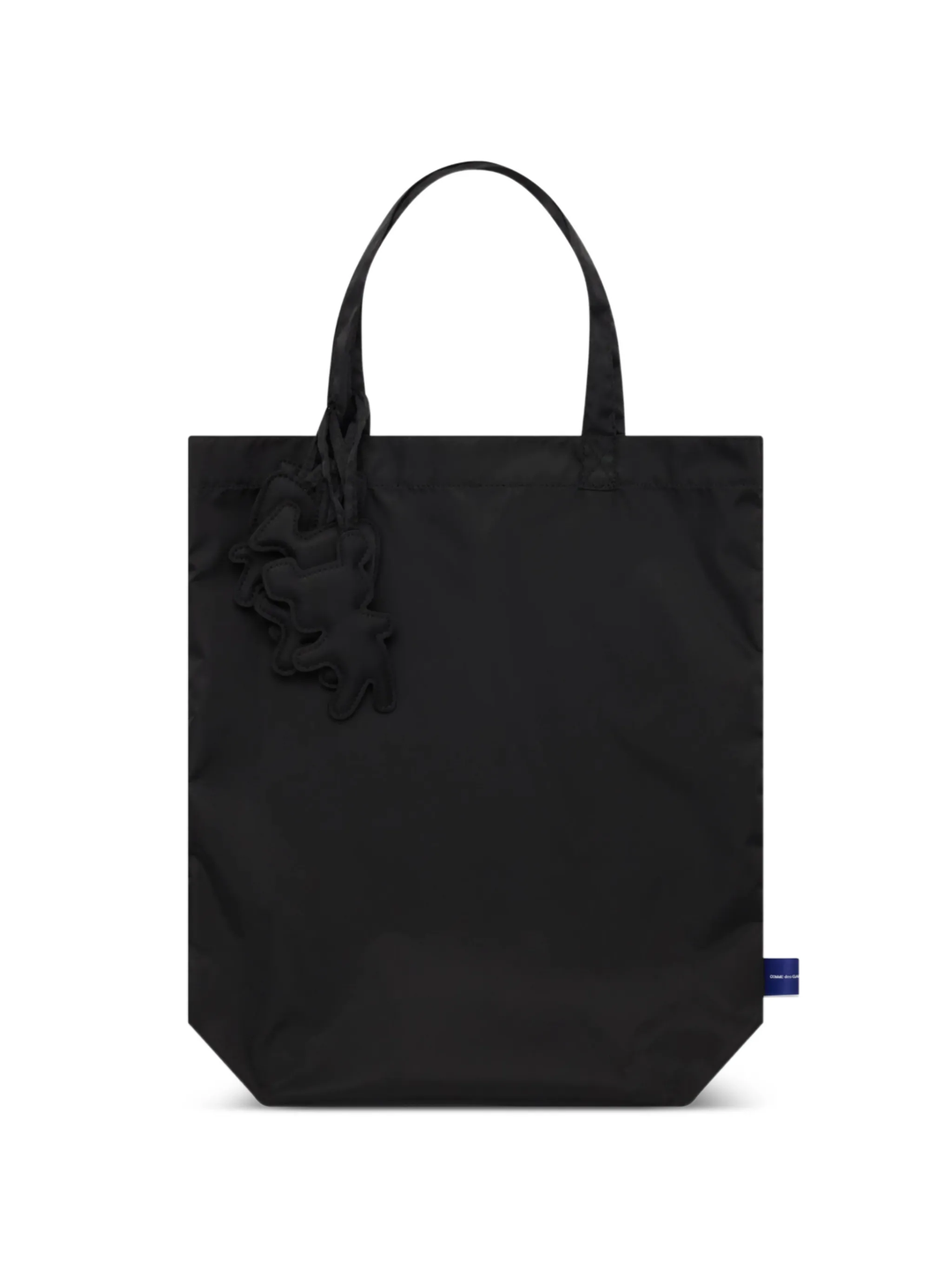 Top Handle Black Nylon Tote