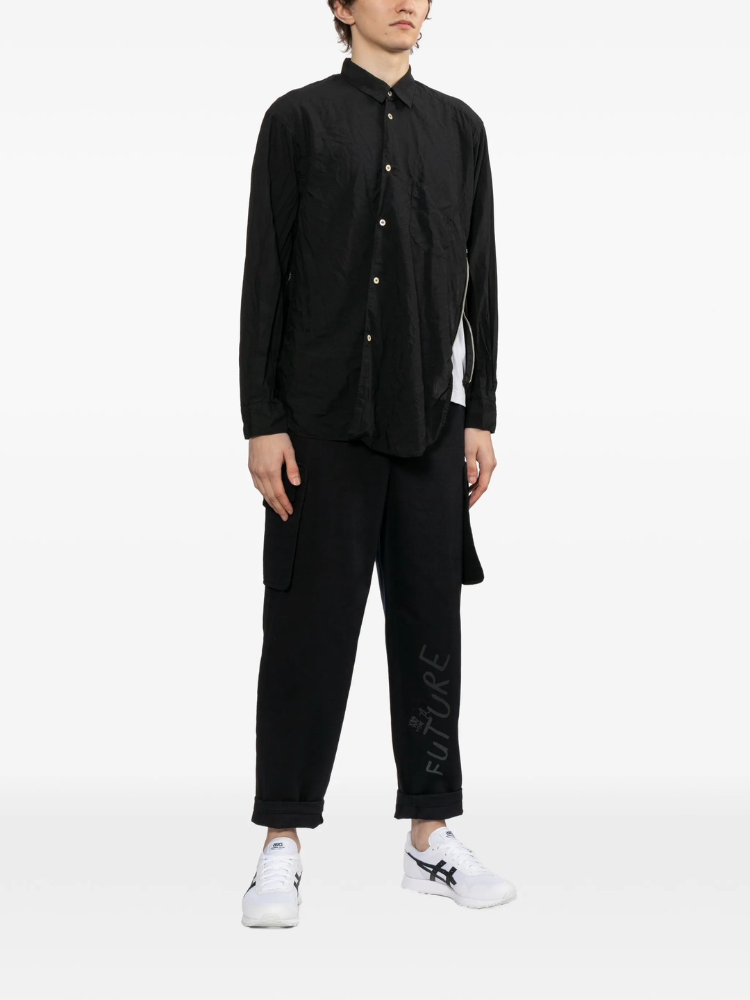 Navy Utility Pocket Detail Pants