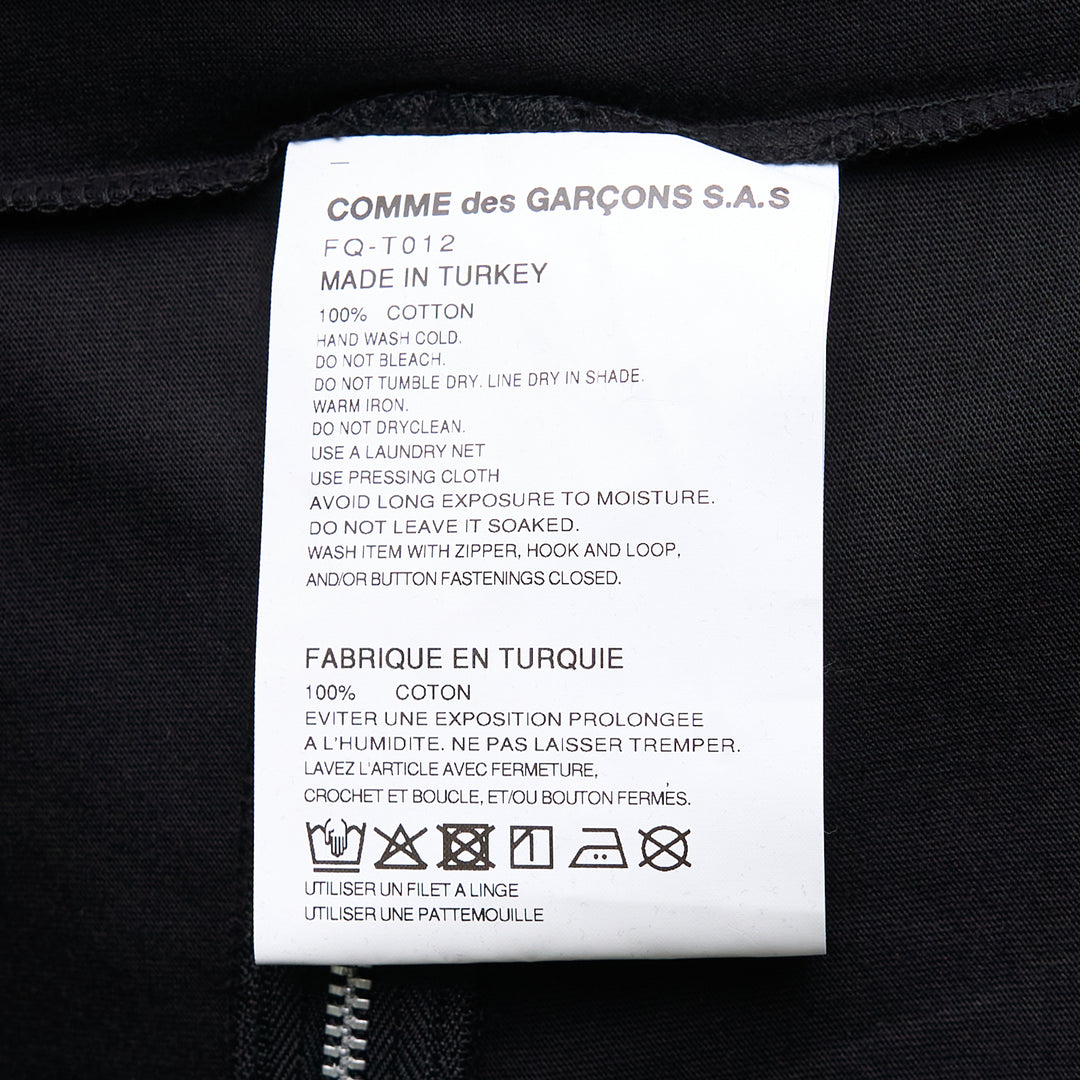 COMME des GARCONS SHIRT Oversized Front Zip Detail T-Shirt – Available at Club 21, Official Retailer in Singapore, Malaysia & Thailand with Global Shipping Online