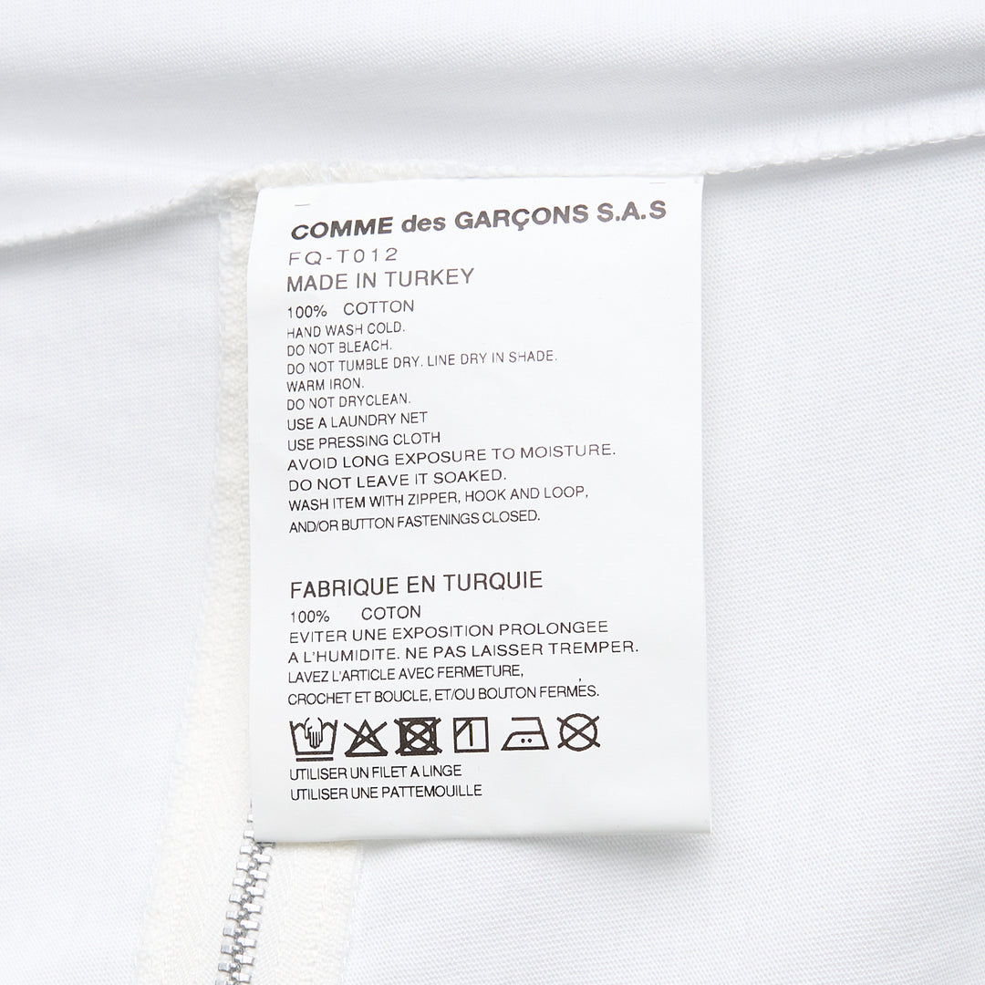 COMME des GARCONS SHIRT Oversized Front Zip Detail T-Shirt – Available at Club 21, Official Retailer in Singapore, Malaysia & Thailand with Global Shipping Online