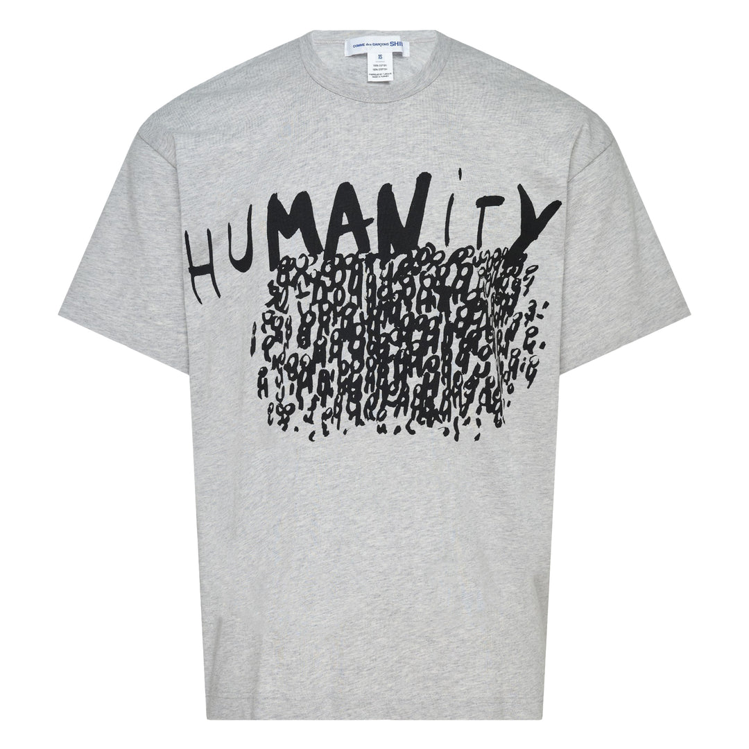 COMME des GARCONS SHIRT Oversized Printed Humanity T-Shirt – Available at Club 21, Official Retailer in Singapore, Malaysia & Thailand with Global Shipping Online