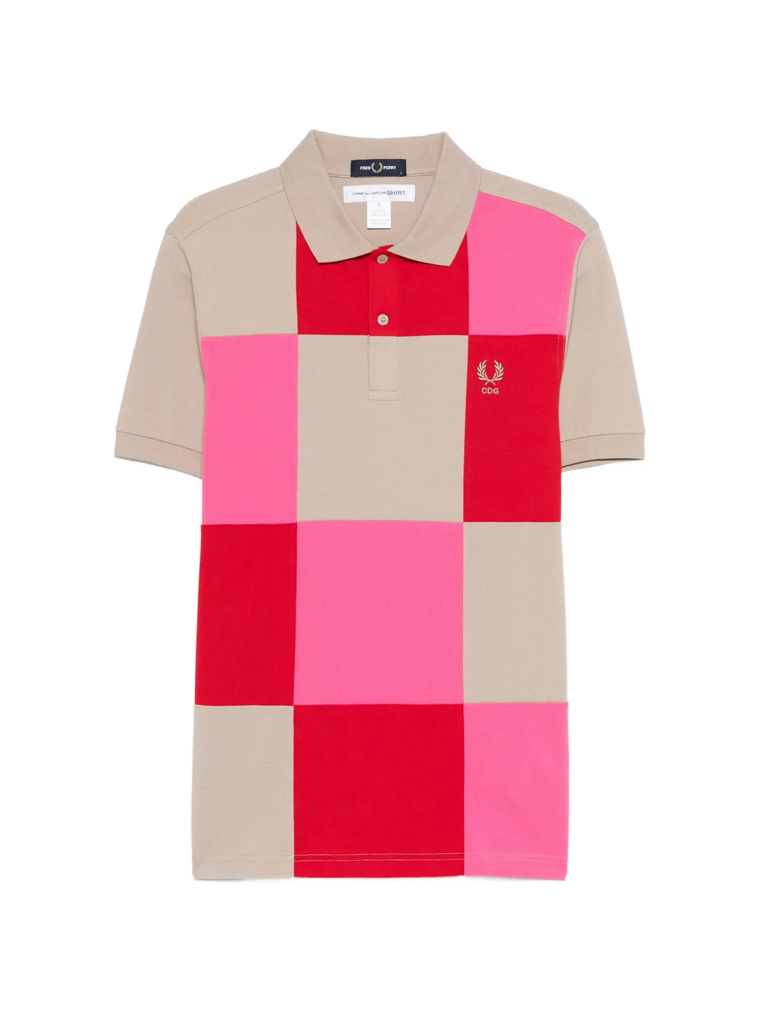 CDG SHIRT x Fred Perry Checker Polo