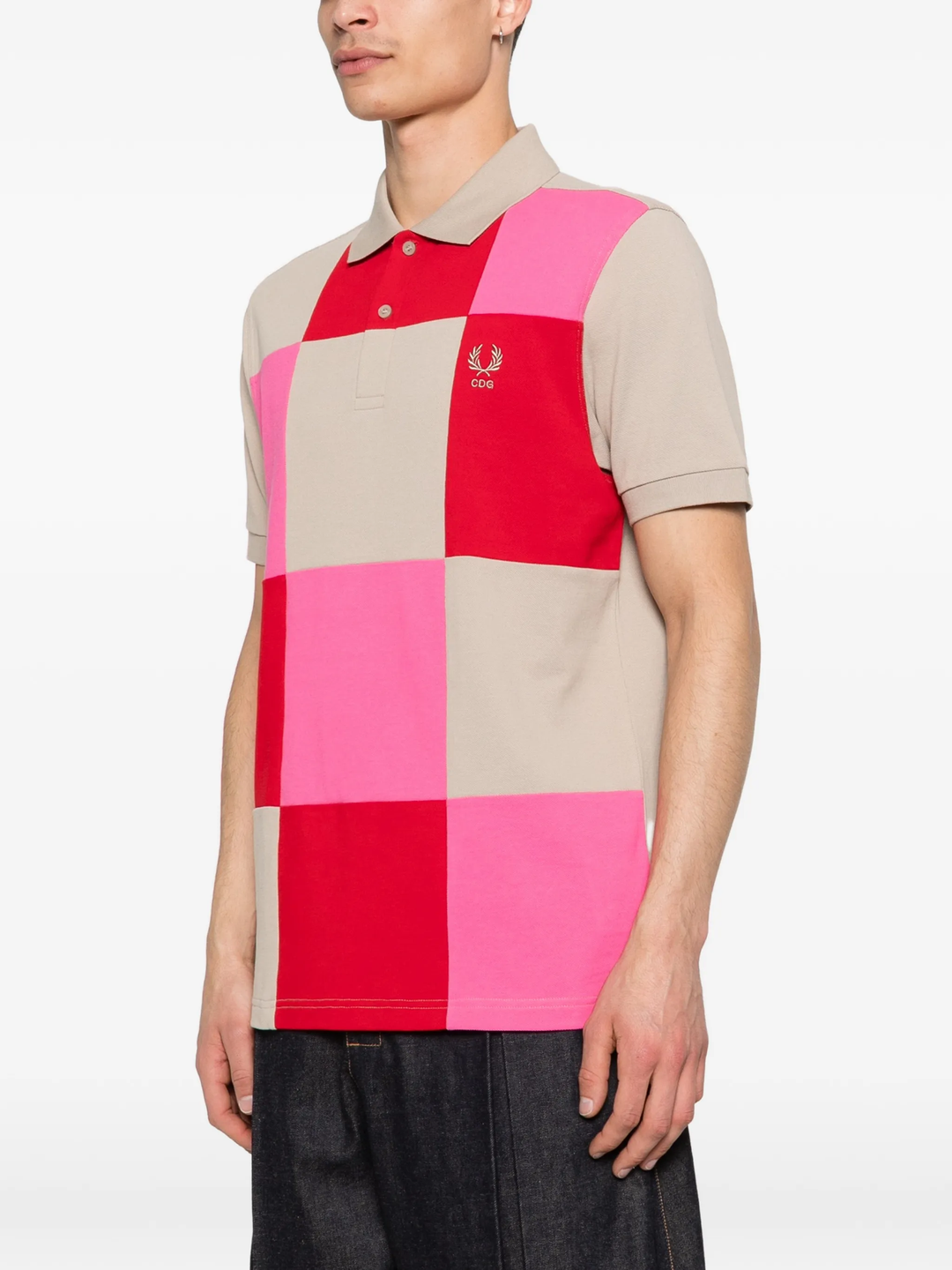 CDG SHIRT x Fred Perry Checker Polo