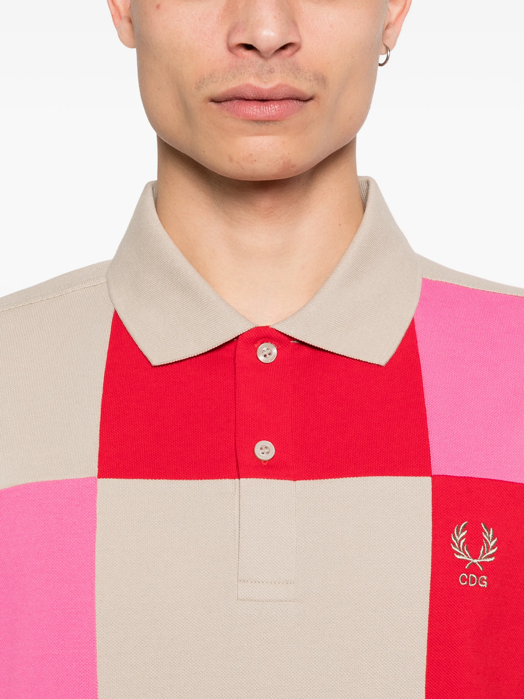 CDG SHIRT x Fred Perry Checker Polo
