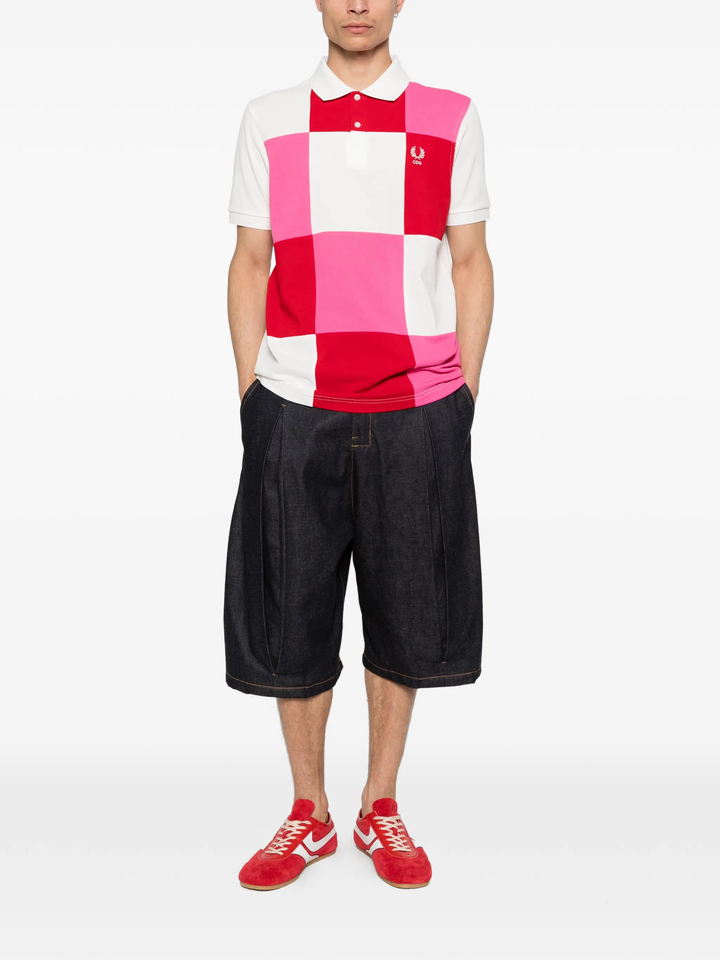 CDG SHIRT x Fred Perry Checker Polo