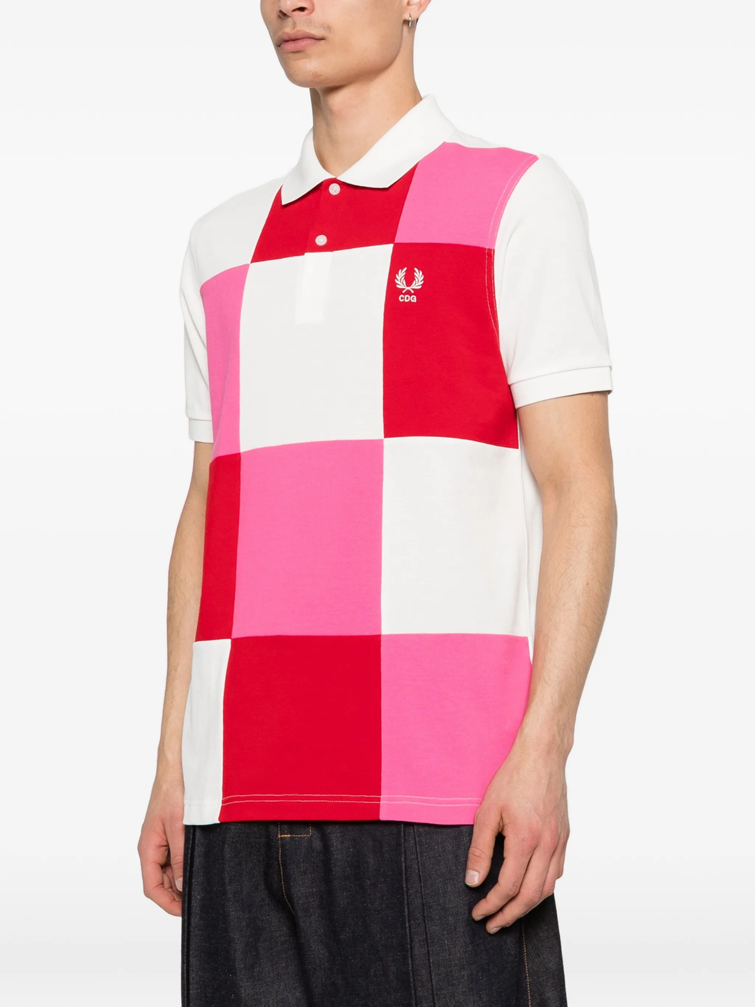 CDG SHIRT x Fred Perry Checker Polo