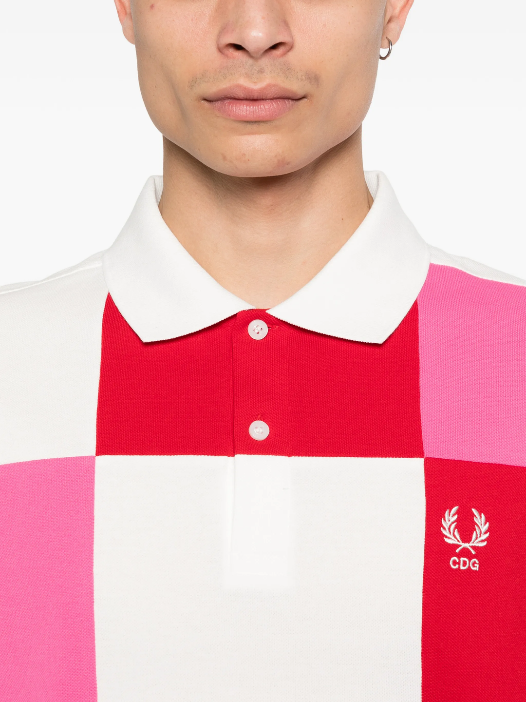 CDG SHIRT x Fred Perry Checker Polo
