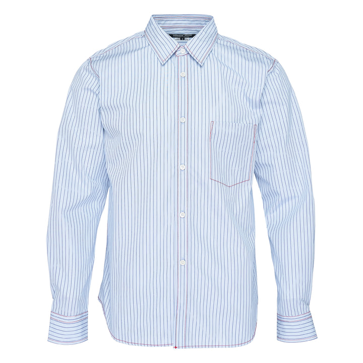 Stripe Classic Long Sleeve Button-Up Shirt