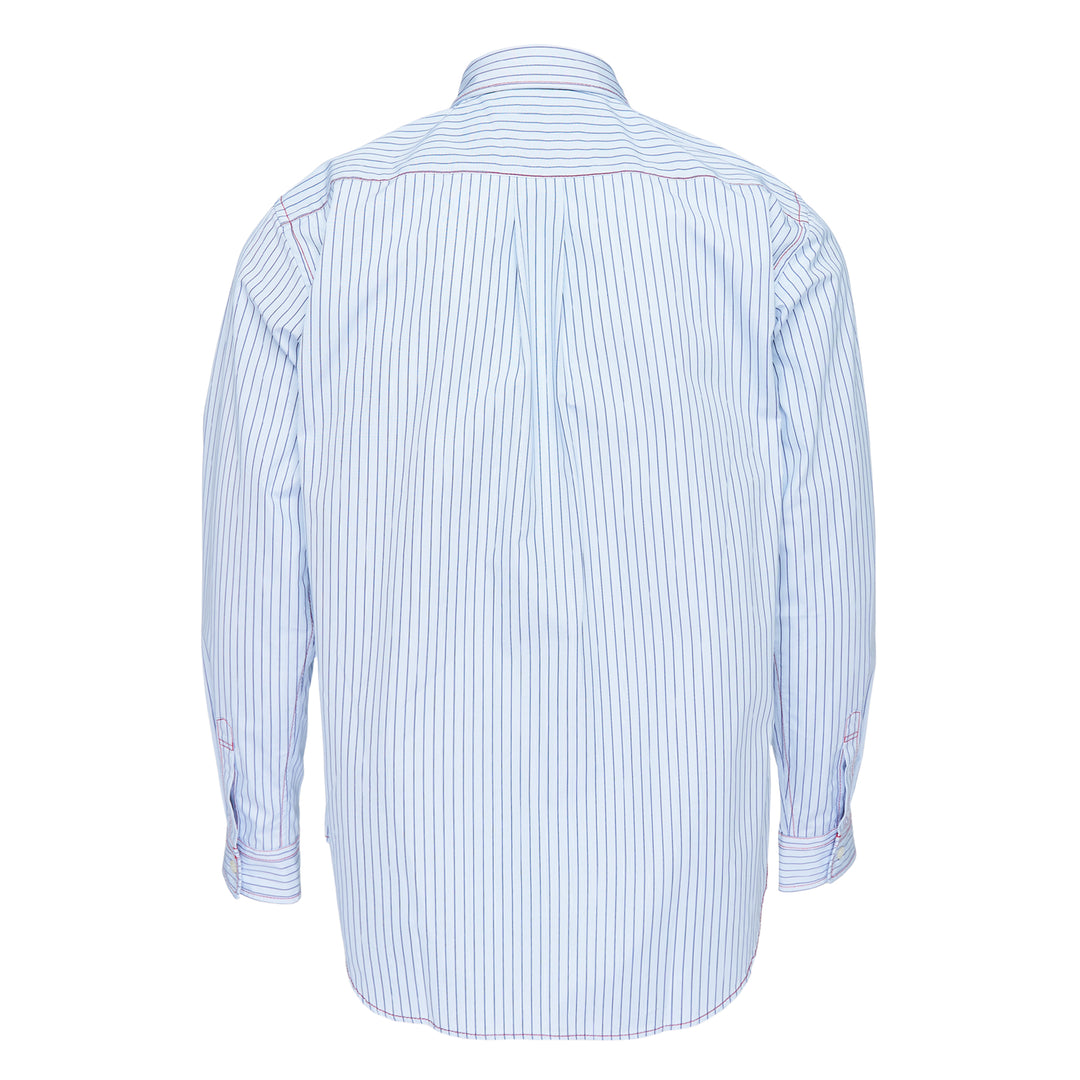Stripe Classic Long Sleeve Button-Up Shirt