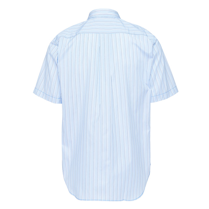 Stripe Classic Short Sleeve Button-Up Shirt
