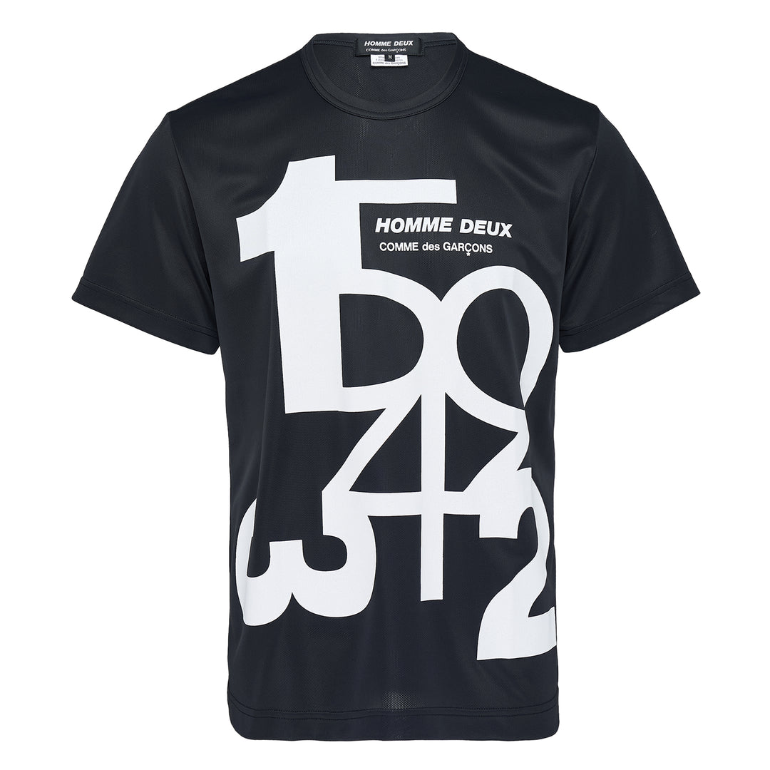 Back Pin Mesh Printed Pattern Tee