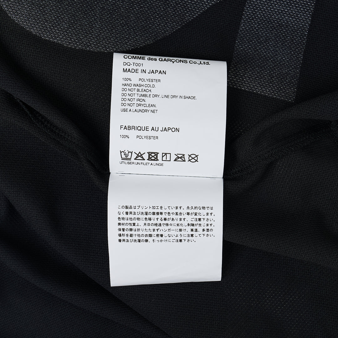 Back Pin Mesh Printed Pattern Tee