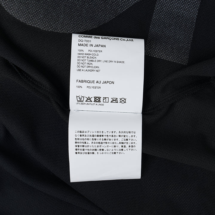 Back Pin Mesh Printed Pattern Tee