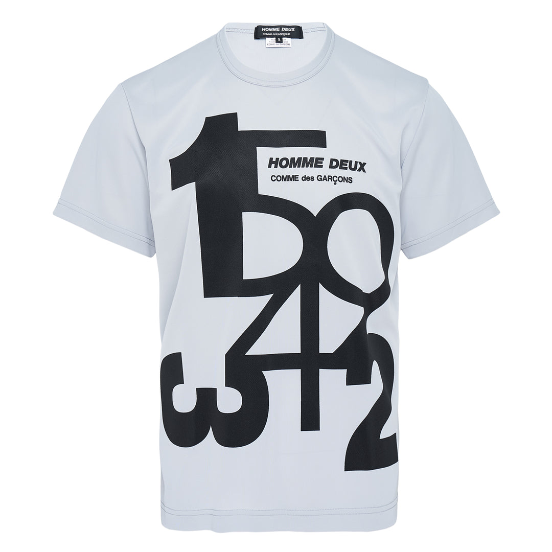 Back Pin Mesh Printed Pattern Tee