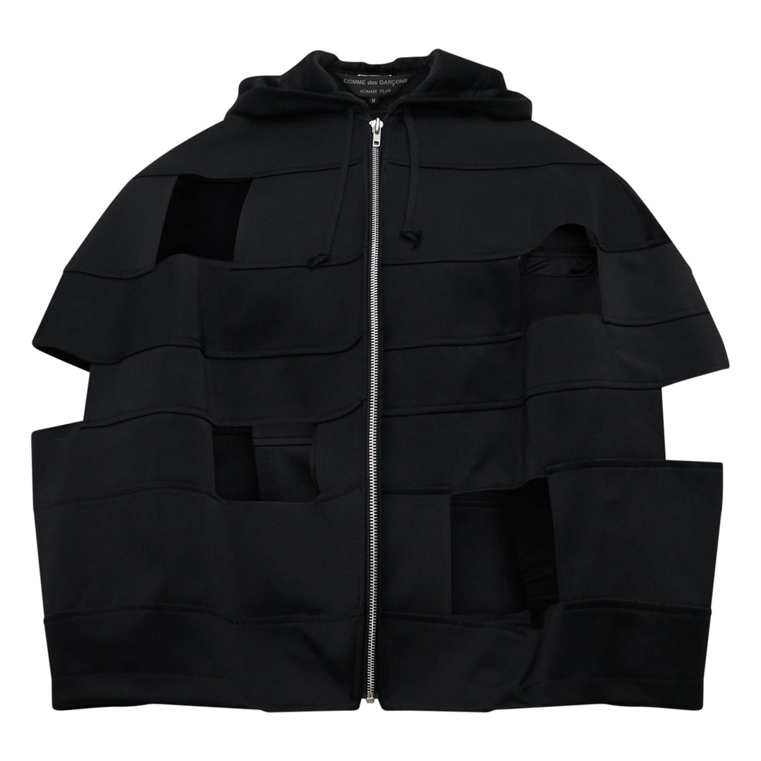 COMME des GARCONS HOMME PLUS Cropped Boxy Grid Cut-Out Jacket – Available at Club 21, Official Retailer in Singapore, Malaysia & Thailand with Global Shipping Online