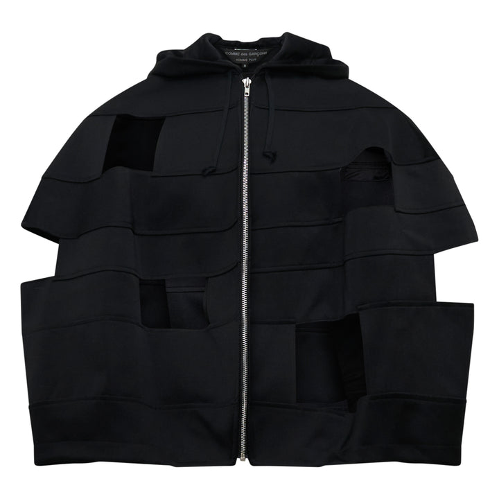 COMME des GARCONS HOMME PLUS Cropped Boxy Grid Cut-Out Jacket – Available at Club 21, Official Retailer in Singapore, Malaysia & Thailand with Global Shipping Online
