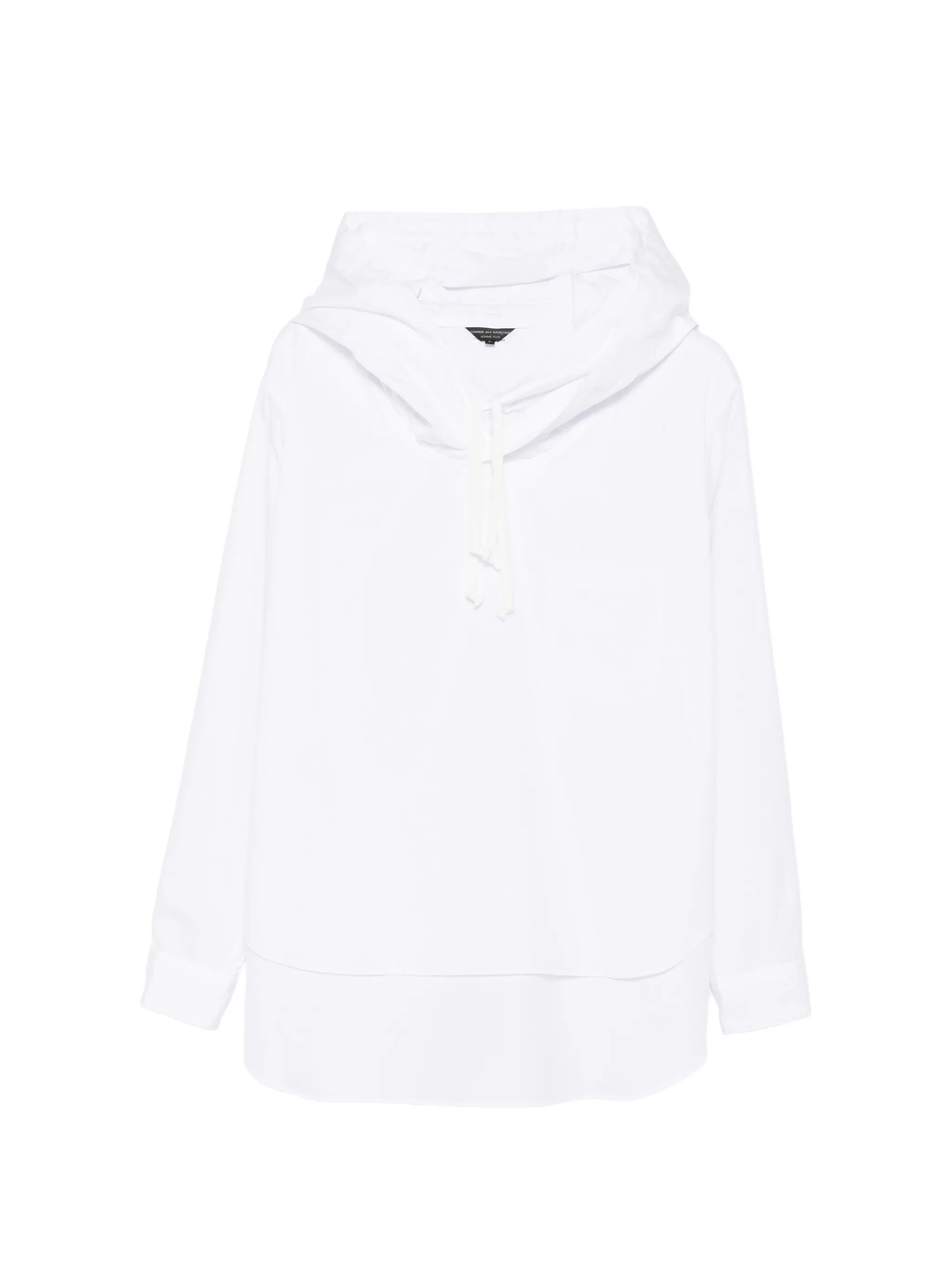 Drawstring Hood Long Sleeve Shirt