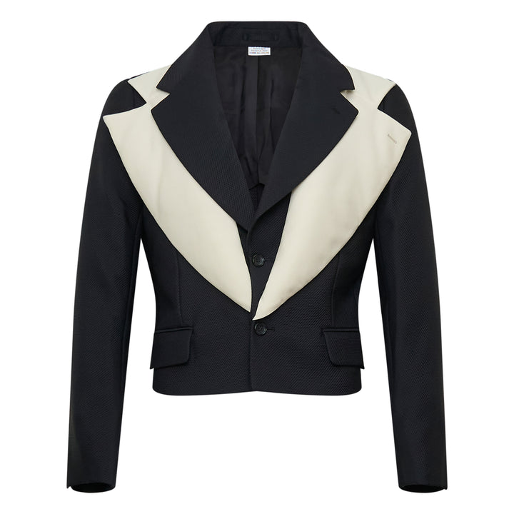 COMME des GARCONS HOMME PLUS Bold Chest Panel Cropped Boxy Jacket – Available at Club 21, Official Retailer in Singapore, Malaysia & Thailand with Global Shipping Online