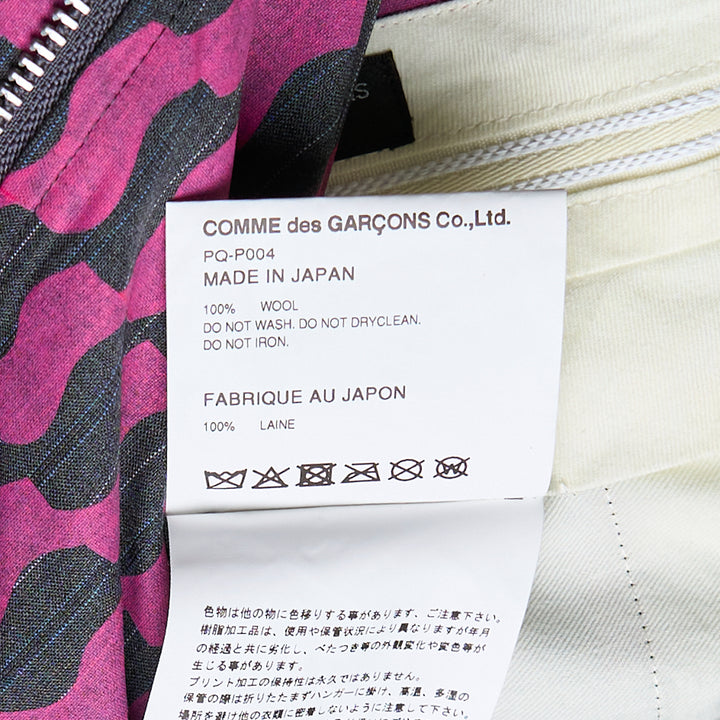 COMME des GARCONS HOMME PLUS Wavy Striped Wool Pants – Available at Club 21, Official Retailer in Singapore, Malaysia & Thailand with Global Shipping Online