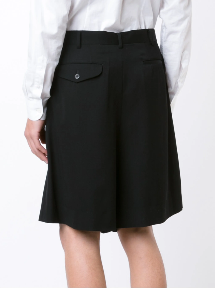 Wool Gabardine Volumized Short