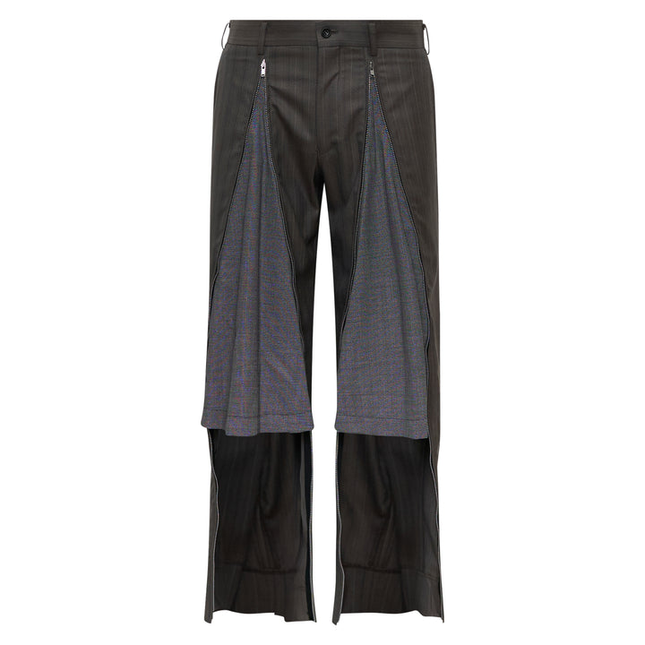 COMME des GARCONS HOMME PLUS Wool Stripe Zip Pants – Available at Club 21, Official Retailer in Singapore, Malaysia & Thailand with Global Shipping Online