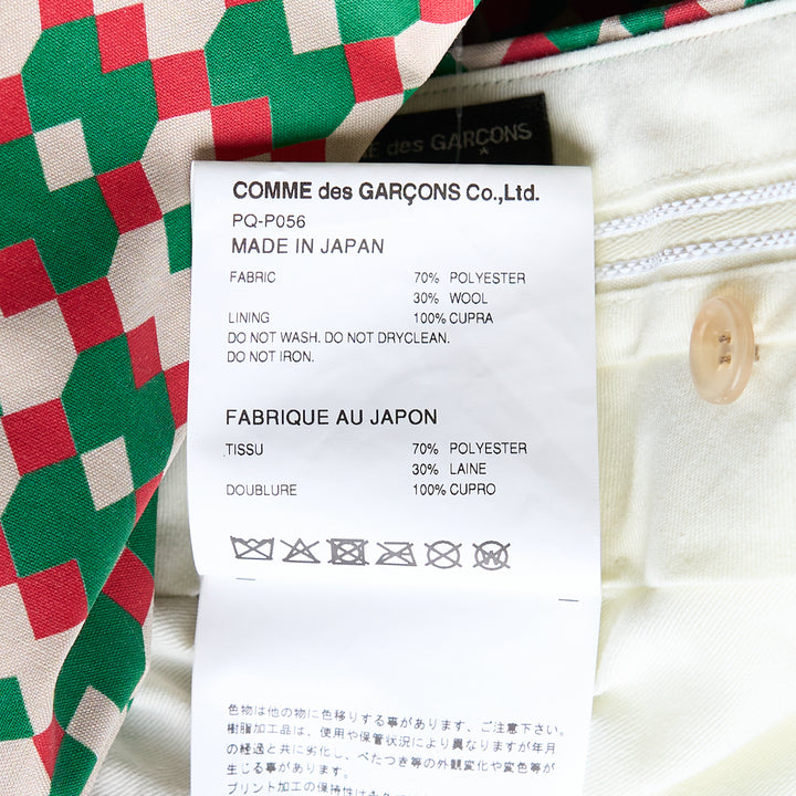 COMME des GARCONS HOMME PLUS Multi-Colour Diamond Print Pants – Available at Club 21, Official Retailer in Singapore, Malaysia & Thailand with Global Shipping Online