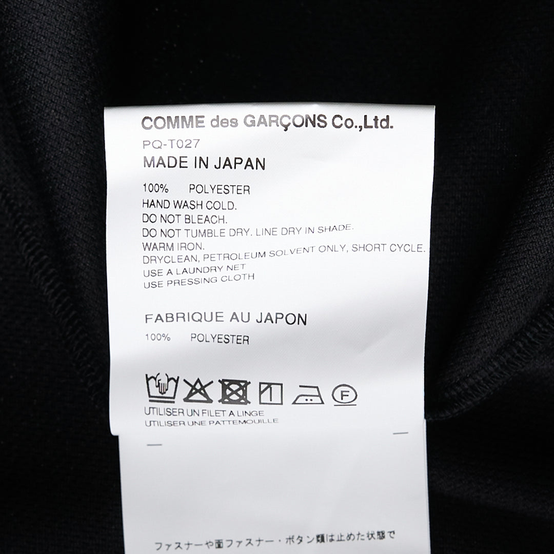 COMME des GARCONS HOMME PLUS Waterfall Ruffled Panel Zip Tee – Available at Club 21, Official Retailer in Singapore, Malaysia & Thailand with Global Shipping Online